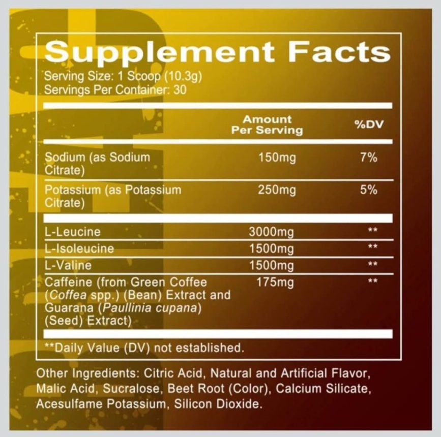 POST- WORKOUT REDCON1 BREACH AMINOS-SABOR PONCHE DE FRUTAS - Imagen 3