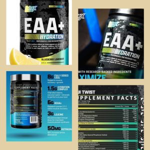 RECUPERADOR DE ENERGÍA Y MASA MUSCULAR "NUTREX RESEARCH EAA HYDRATION".