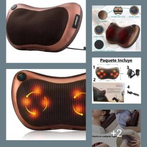 ALMOHADA MASAJEADORA DE CUELLO, HOMBROS, ESPALDA Y MÁS..