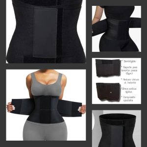 🔥 PRECIO DE LIQUIDACION 🔥 FAJA DE 3 VELCROS MOLDEADORA DE CINTURA